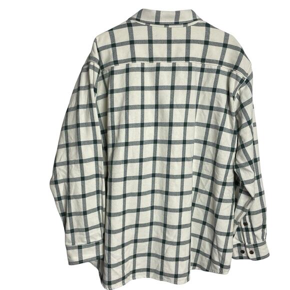 Orvis Heavy Twill Shacket Mens XXL Green Check Cotton Classic Fit Shirt Jacket - Picture 2 of 8
